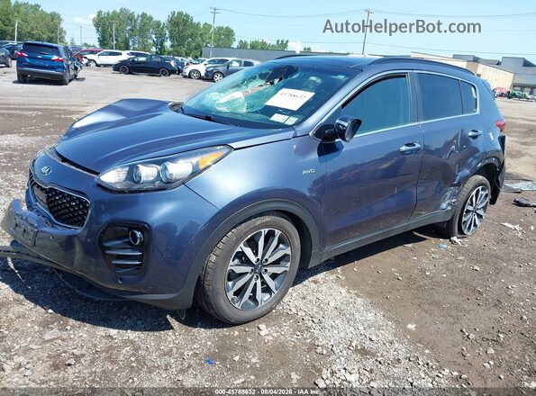 KNDPNCACXJ7310255 2018 KIA SPORTAGE Dark Blue Передня ліва чверть