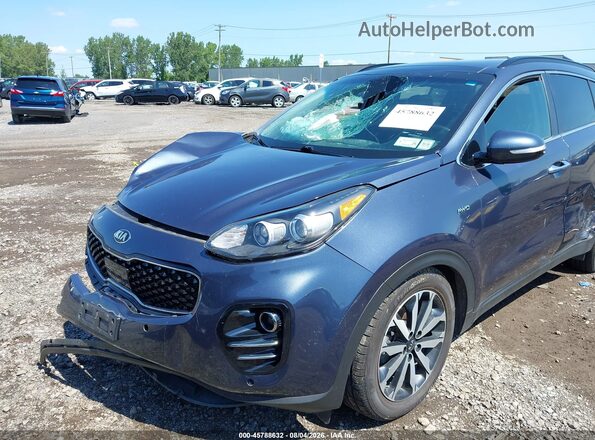 KNDPNCACXJ7310255 2018 KIA SPORTAGE Dark Blue Вид спереду
