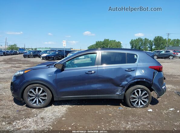 KNDPNCACXJ7310255 2018 KIA SPORTAGE Dark Blue 