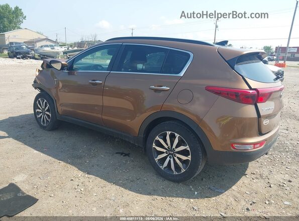 KNDPNCACXJ7318677 2018 KIA SPORTAGE Brown უკანა მარცხენა