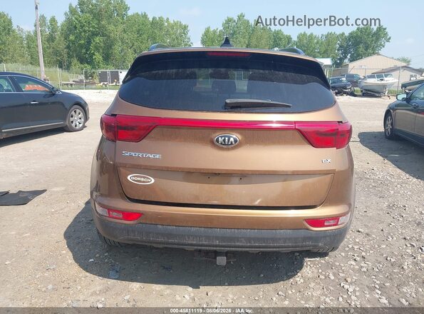 KNDPNCACXJ7318677 2018 KIA SPORTAGE Brown 