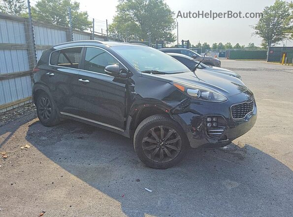 KNDPNCACXJ7411196 2018 KIA SPORTAGE Black Front right