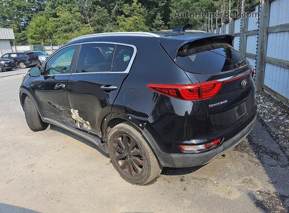 KNDPNCACXJ7411196 2018 KIA SPORTAGE Black Rear left