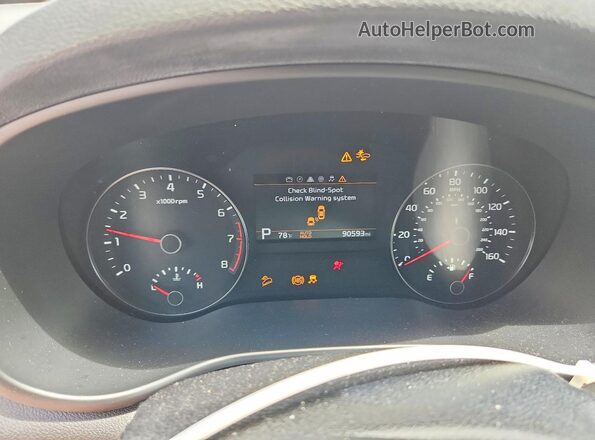 KNDPR3A62M7851903 2021 KIA SPORTAGE White Widok zestawu wskaźników