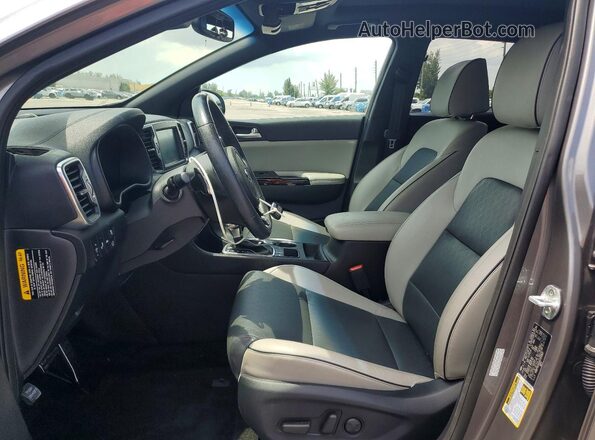 KNDPR3A63H7159901 2017 KIA SPORTAGE Gray Front interior view