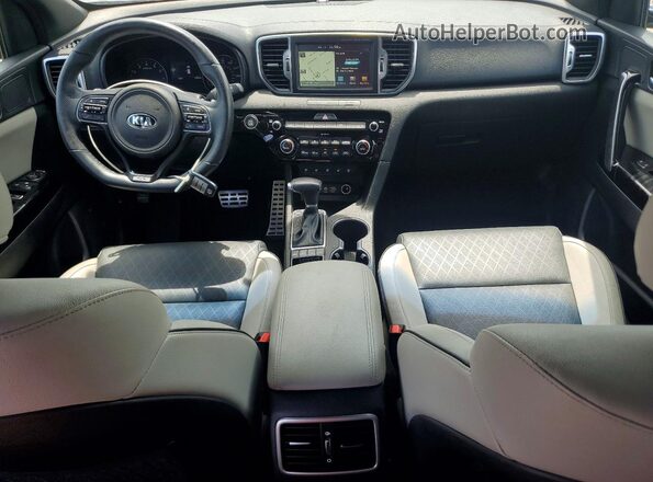 KNDPR3A63H7159901 2017 KIA SPORTAGE Gray Dashboard view