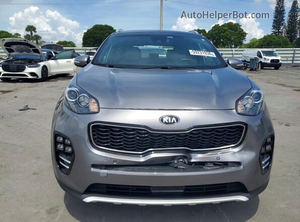 KNDPR3A63H7159901 2017 KIA SPORTAGE Gray Front view