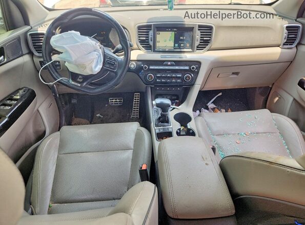 KNDPR3A65H7203946 2017 KIA SPORTAGE White Widok deski rozdzielczej