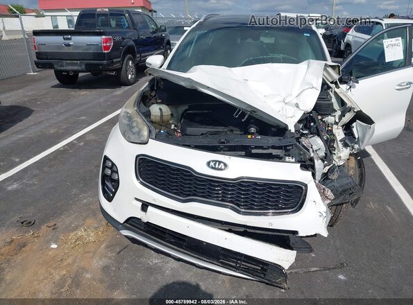 KNDPR3A6XH7099129 2017 KIA SPORTAGE White Vista frontal