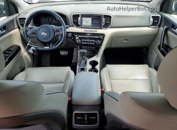 KNDPRCA60J7404689 2018 KIA SPORTAGE Black წინა პანელის ხედი