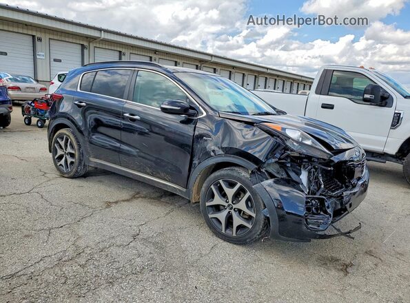 KNDPRCA60J7404689 2018 KIA SPORTAGE Black წინა მარჯვენა