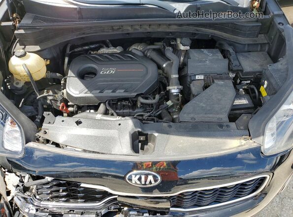 KNDPRCA60J7404689 2018 KIA SPORTAGE Black ძრავის განყოფილების ხედი