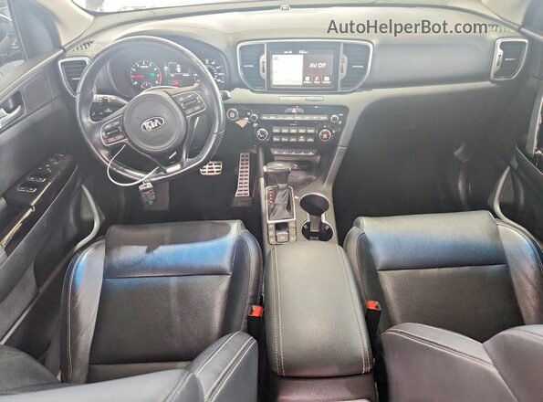 KNDPRCA63K7539781 2019 KIA SPORTAGE Blue Dashboard view