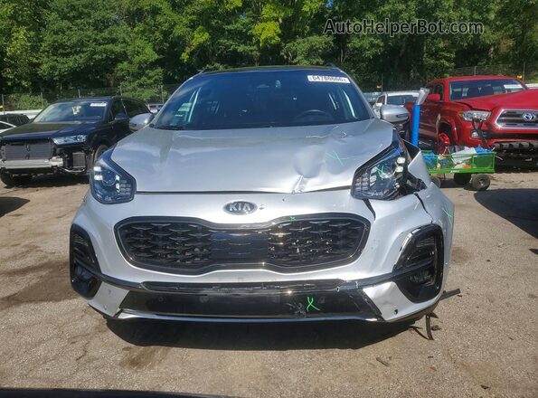 KNDPRCA63L7719585 2020 KIA SPORTAGE Gray Դիմացի տեսք