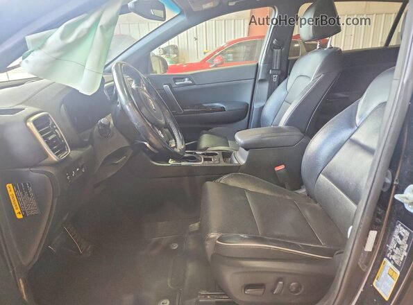 KNDPRCA64L7767113 2020 KIA SPORTAGE Black Front interior view