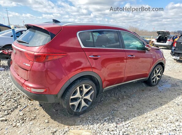 KNDPRCA65H7266822 2017 KIA SPORTAGE Red Tył prawy