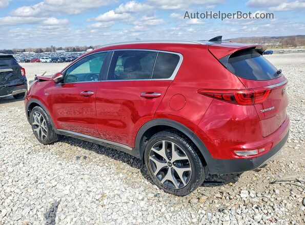 KNDPRCA65H7266822 2017 KIA SPORTAGE Red Tył lewy