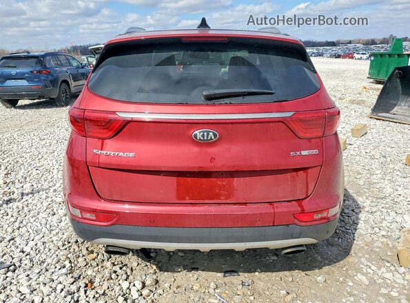 KNDPRCA65H7266822 2017 KIA SPORTAGE Red Widok z tyłu