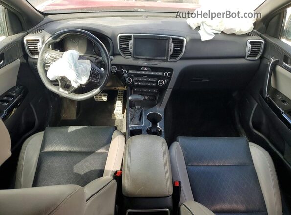 KNDPRCA65H7266822 2017 KIA SPORTAGE Red Widok deski rozdzielczej