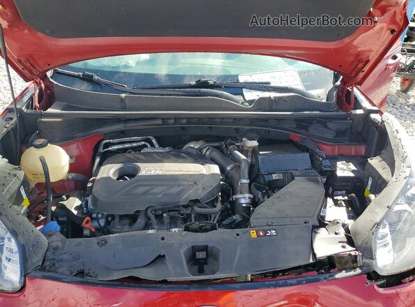 KNDPRCA65H7266822 2017 KIA SPORTAGE Red Widok komory silnika