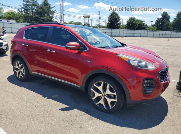 KNDPRCA65J7369700 2018 KIA SPORTAGE Красный Передняя правая четверть