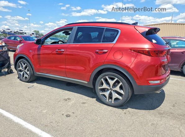 KNDPRCA65J7369700 2018 KIA SPORTAGE Красный Задняя левая четверть