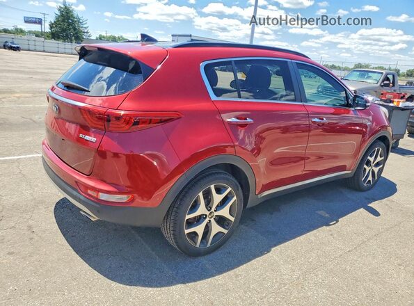 KNDPRCA65J7369700 2018 KIA SPORTAGE Красный Задняя правая четверть