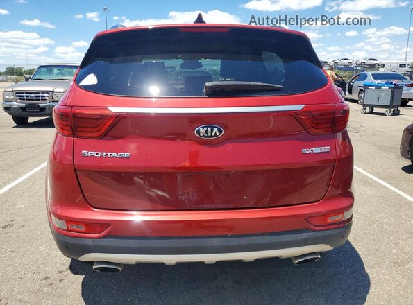 KNDPRCA65J7369700 2018 KIA SPORTAGE Красный Вид сзади