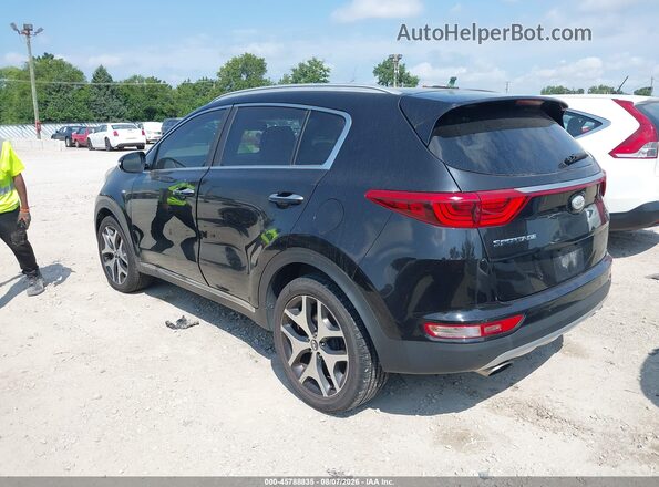 KNDPRCA66H7165157 2017 KIA SPORTAGE Black უკანა მარცხენა