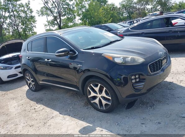 KNDPRCA66H7165157 2017 KIA SPORTAGE Black უკანა სალონის ხედი