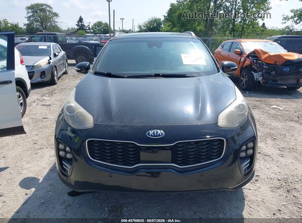 KNDPRCA66H7165157 2017 KIA SPORTAGE Black ხელსაწყოთა პანელის ხედი
