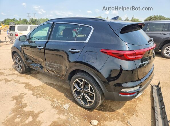 KNDPRCA67M7874027 2021 KIA SPORTAGE Black Հետևի ձախ