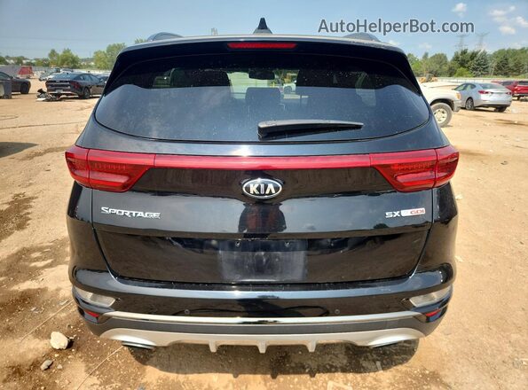 KNDPRCA67M7874027 2021 KIA SPORTAGE Black Հետևի տեսք
