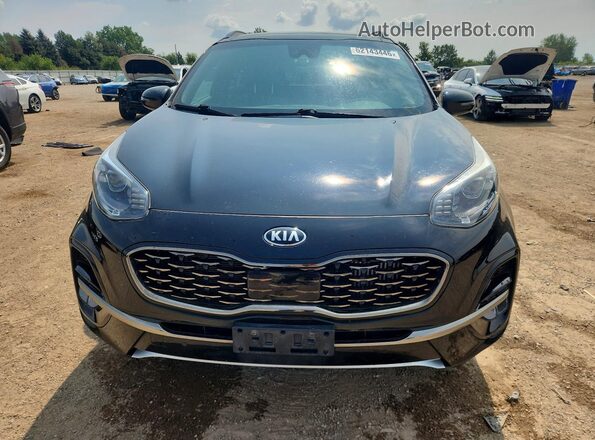 KNDPRCA67M7874027 2021 KIA SPORTAGE Black Դիմացի տեսք