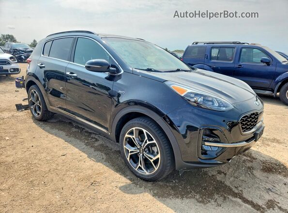 KNDPRCA67M7874027 2021 KIA SPORTAGE Black Առջևի աջ