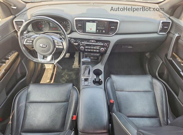 KNDPRCA67M7874027 2021 KIA SPORTAGE Black Առջևի վահանակի տեսք