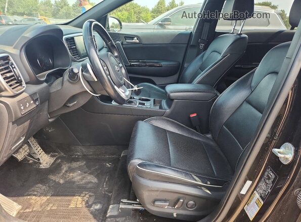 KNDPRCA67M7874027 2021 KIA SPORTAGE Black Սալոնի դիմացի տեսք