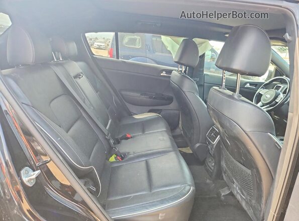 KNDPRCA67M7874027 2021 KIA SPORTAGE Black Հետևի նստատեղերի տեսք
