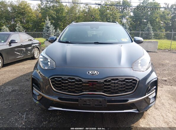 KNDPRCA67M7941497 2021 KIA SPORTAGE Blue Вид спереду