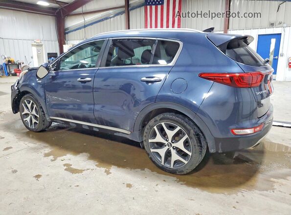 KNDPRCA69H7207806 2017 KIA SPORTAGE Blue Rear left