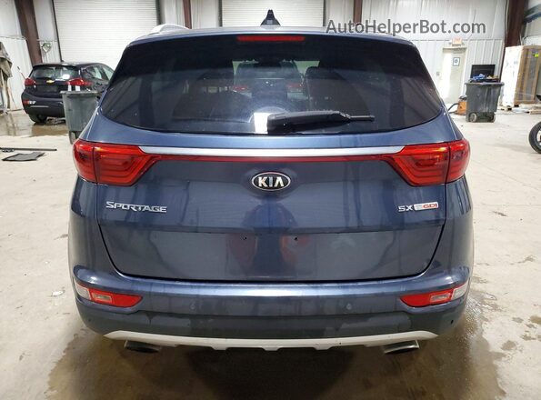 KNDPRCA69H7207806 2017 KIA SPORTAGE Blue Rear view