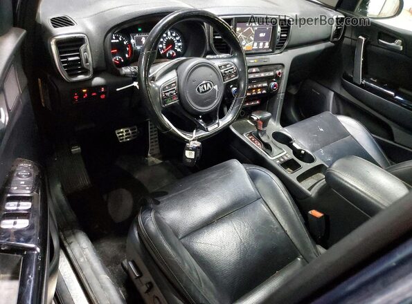KNDPRCA69H7207806 2017 KIA SPORTAGE Blue Dashboard view