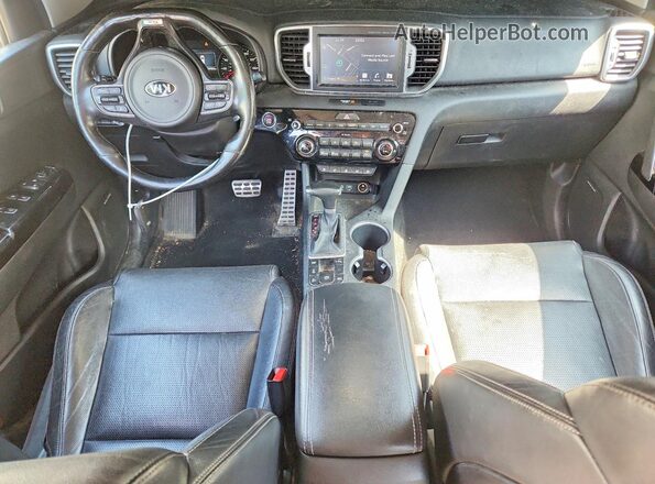 KNDPRCA69J7484901 2018 KIA SPORTAGE Black წინა პანელის ხედი