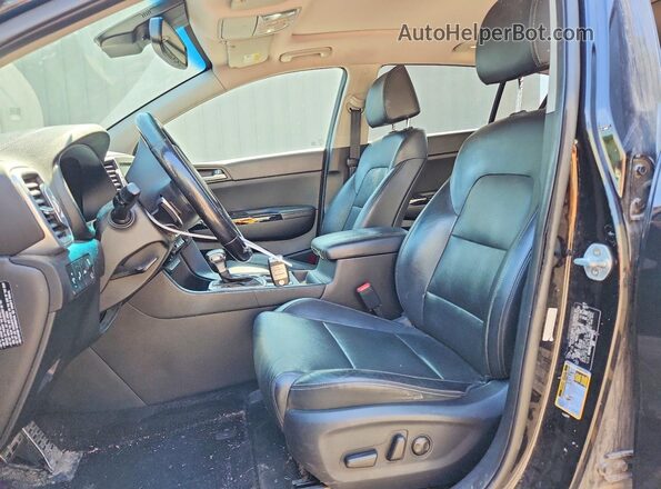 KNDPRCA69J7484901 2018 KIA SPORTAGE Black წინა სალონის ხედი