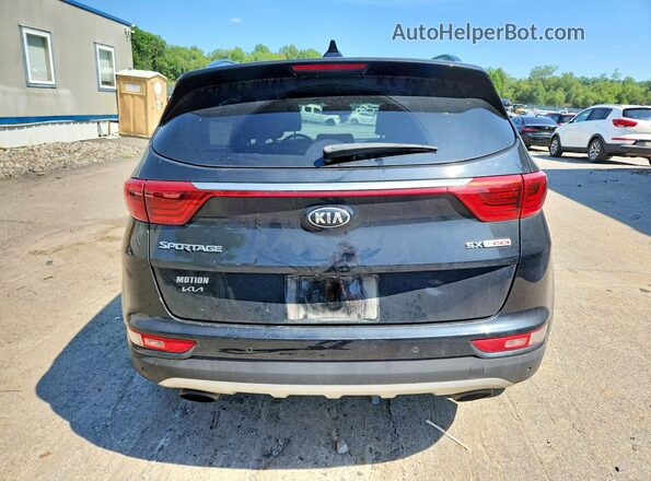 KNDPRCA69J7484901 2018 KIA SPORTAGE Black უკანა ხედი