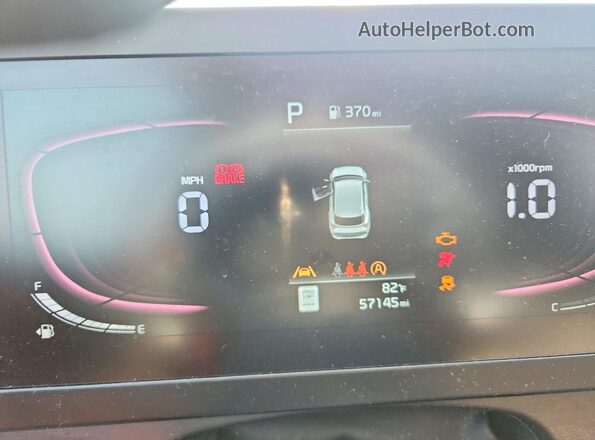 KNDPU3AF1P7047823 2023 KIA SPORTAGE Gray Вид щитка приладів