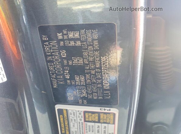 KNDPU3AF1P7152295 2023 KIA SPORTAGE Gray Widok komory silnika