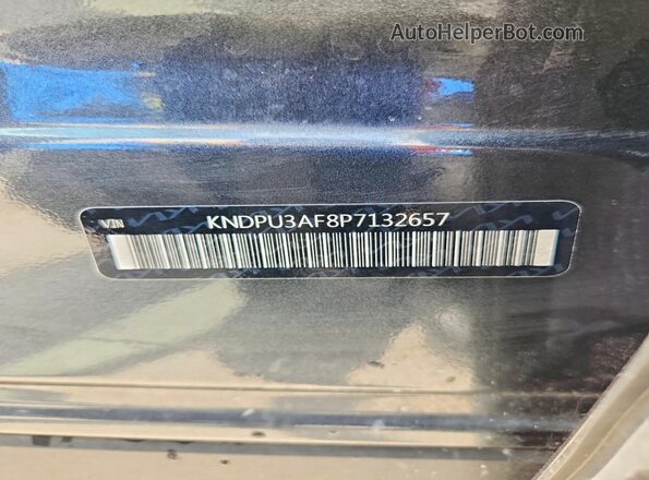 KNDPU3AF8P7132657 2023 KIA SPORTAGE Серый Вид наклейки с VIN-кодом