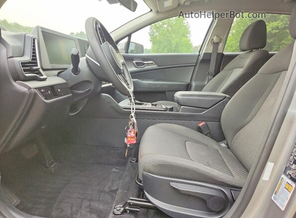 KNDPU3AF9P7091763 2023 KIA SPORTAGE Gray Widok wnętrza z przodu