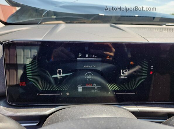 KNDPUCDF1T7475168 2026 KIA SPORTAGE Black Vista del cuadro de instrumentos